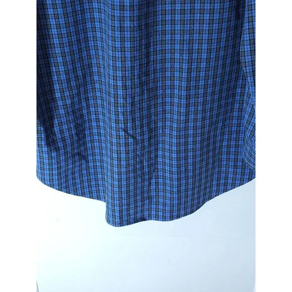 Ralph Lauren Men's Classic Fit Blue Plaid Button-Up Shirt Size Medium - Picture 11 of 11